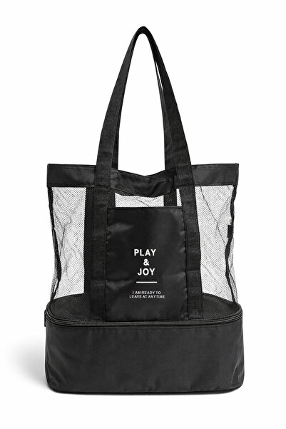 Ecrou Six Zippered Mesh Beach Bag