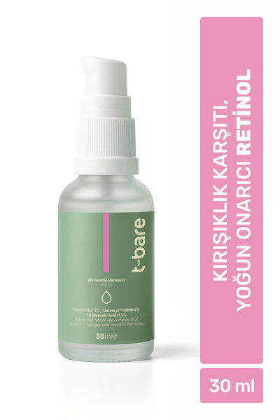 t-bare Retinol Etkili Kırışıklık Karşıtı Cilt Yenileyici Serum