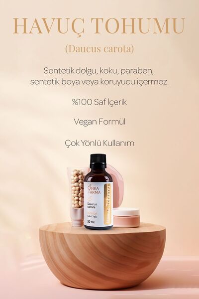 OnkaFarma Onka Farma %100 Saf Havuç Tohumu Yağı - 50 ml