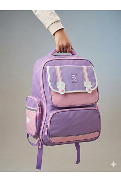 Adalinhome Color Bags Kolej Stil Sırt Çantası – Yeşil, Mor, Lacivert
