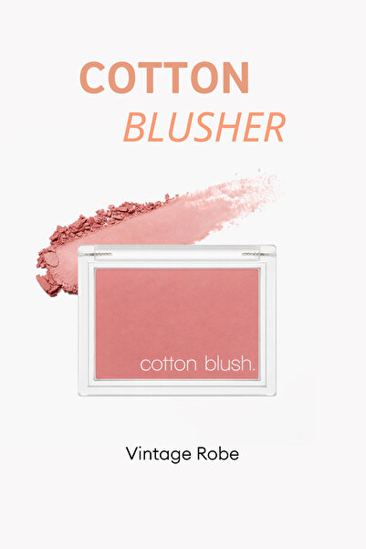 Missha Kalıcı, Ciltle Bütünleşen, Kadife Dokulu Topaklanmayan Allık Cotton Bl...