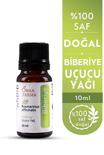 OnkaFarma Onka Farma Biberiye Yağı - %100 Saf Biberiye Uçucu Yağı - 10 ml