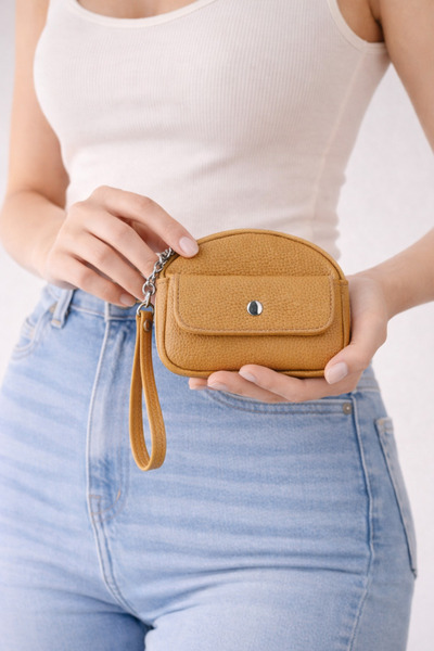 NZCLUB محفظة يد صغيرة عتيقة الطراز للنساء، محفظة نقود جديدة بنمط الليتشي، محف...