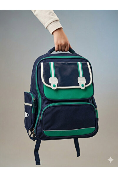 Adalinhome Color Bags College Style Backpack - Green, Purple, Navy Blue