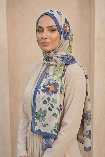 Sultan Eşarp Șal din bambus cu model Sultan - Model aprilie - DK01-04