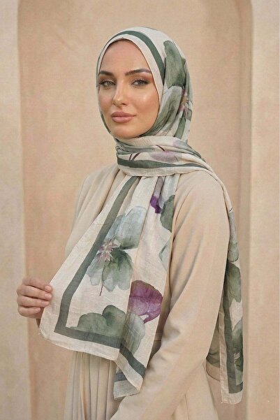 Sultan Eşarp Sultan Desenli Bambu Șal - Model Yasemin - DK04-06