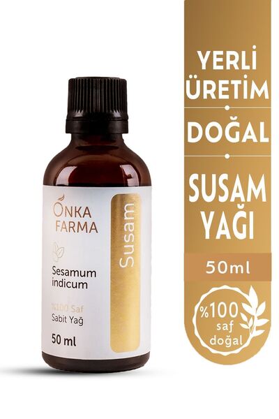 OnkaFarma Onka Farma %100 Saf Susam Yağı - Soğuk Sıkım - 50 ml