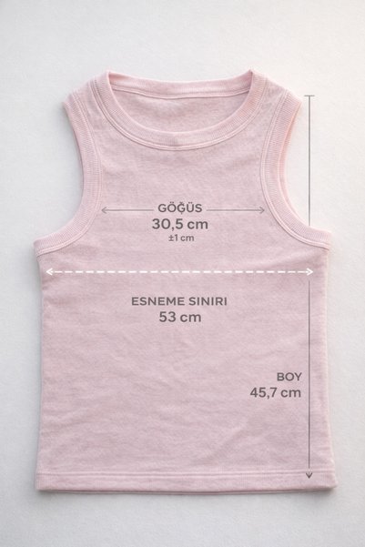 Mrey Women's Powder Pink Ribbed Crop Tank Top Sleeveless – Soft and Soft Fabric
