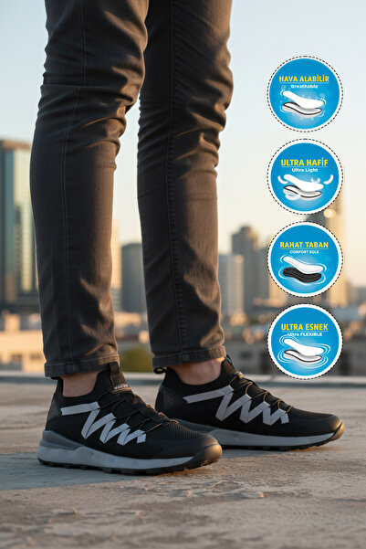 WALKWAY Ανδρικά αθλητικά ελαφριά, εύκαμπτα και αναπνέοντα παπούτσια Bestof Bs...