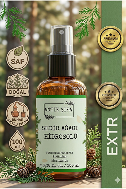 Antik Şifa %100 Saf Sedir Ağacı Suyu - (100 ML HİDROSOLU)