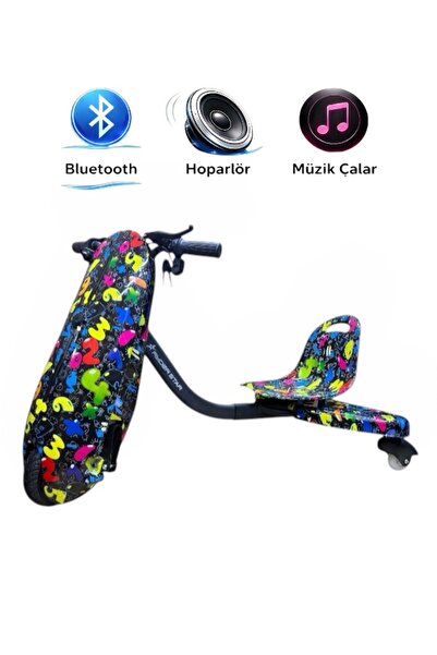 RYDER STAR Drift Car Elektrikli Scooter Hoverboard Oturaklı Kaykay Bluetooth ...