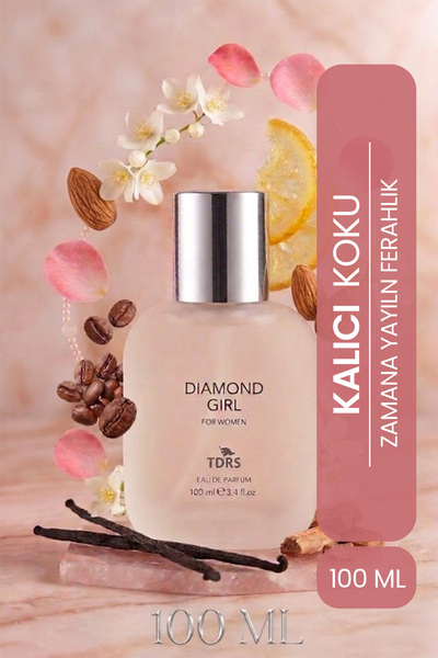 TDRS Diamond Girl 100 ML Vanilya Özel Seri Uzun Süre Kalıcı Kadın Parfüm
