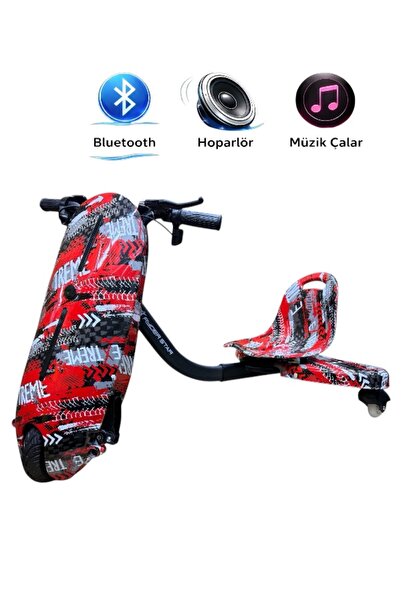 RYDER STAR Drift Car Elektrikli Scooter Hoverboard Oturaklı Kaykay Bluetooth ...