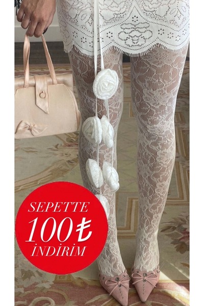 Pina İthal dantel külotlu çorap
