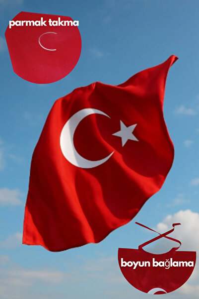 Genel Markalar Ay Yıldızlı Türk Bayraklı Pelerin