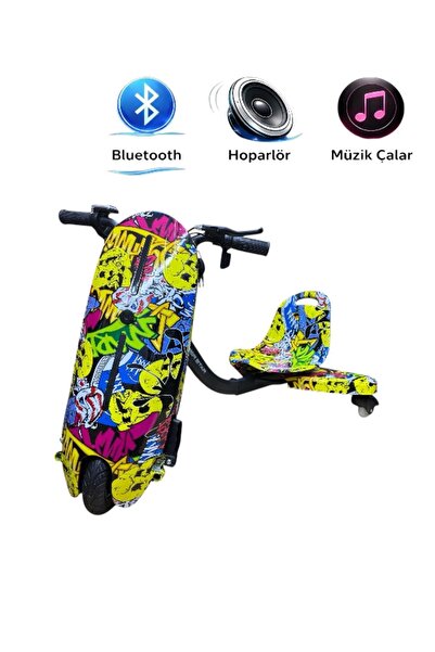 RYDER STAR Drift Car Elektrikli Kaykay Bluetooth Hoparlör Dirift Kar Hoverboa...