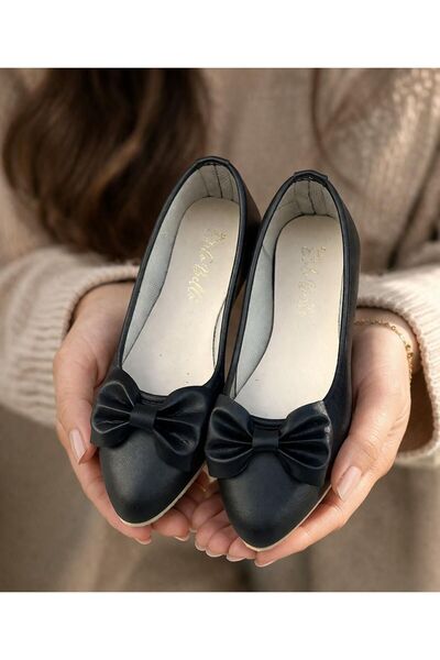 redtan Γυναικεία Μαύρα Μπαλαρίνα Κομψά Λεπτομέρεια με φιόγκο Άνετα Παπούτσια