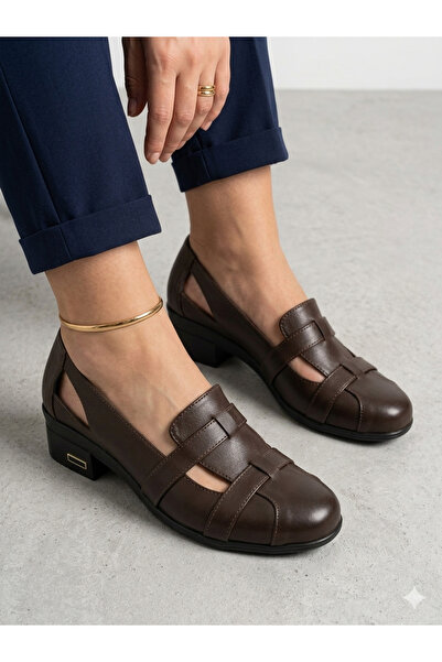 Tamdabu Ayakkabı Γνήσιο Δέρμα Bitter Brown Ανατομικό Sole Comfort Γυναικεία Π...