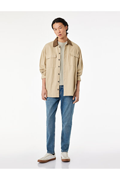 Koton Τζιν Παντελόνι Κανονικής Εφαρμογής με Κανονικές Τσέπες και Κωνικό Τελεί...