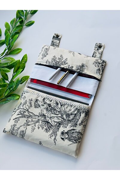 harmony dirndl Zippered Multi-Compartment Book Bag │ Patterned Book Notebook ...