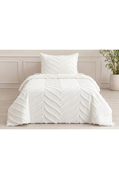 LOTUSEIN Milano Ecru Μονό Κάλυμμα Κρεβατιού 180 X 240 εκ. και 1 Μαξιλάρι