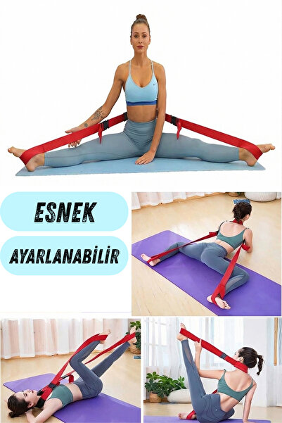 KAŞIKBEY Flexible Yoga Leg Body Stretching Belt Posture Corrector Humpback Re...