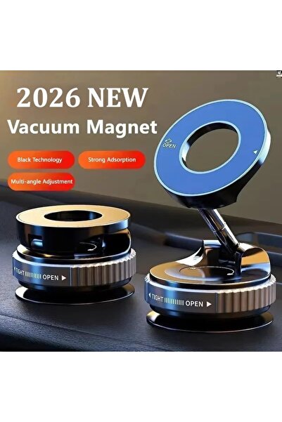 Generic Magnetic Vacuum Car Phone Holder 360° Rotatable Foldable Mount N52 Ma...