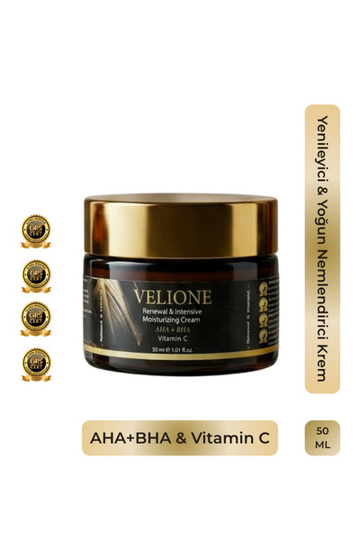 Velione AHA+BHA Yoğun Nemlendirici Krem 50 ml – Leke Karşıtı & Dolgunlaştırıc...