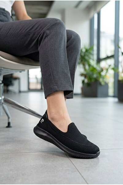Pierre Cardin ® |   Pc-30168 Pantofi sport negri fără șireturi (țesătură resp...