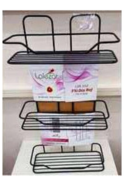 Go İthalat ZAMBAK ΣΕΤ 3 ΡΑΦΙΩΝ ΜΑΥΡΟ ΛΕΥΚΟ (5324)