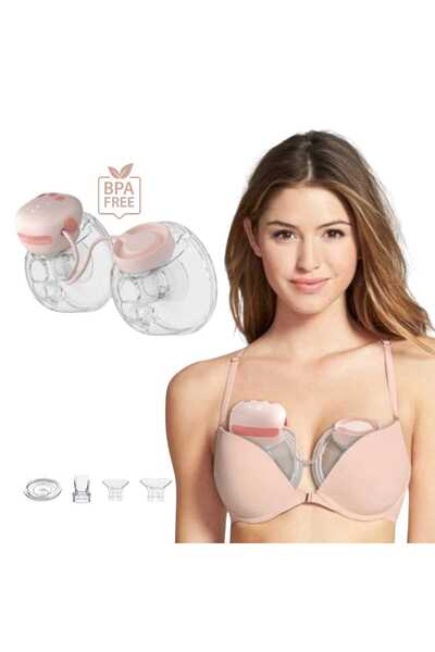 e-Wantay Pompa de Sân Electrică Dublă, 3 Moduri, 27 Niveluri, Masaj, USB-C, L...