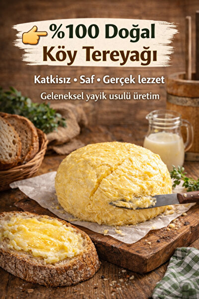 EYE ATAlay %100 Doğal Köy Tereyağı 500 gr | Yayık Usulü Katkısız Taze Üretim