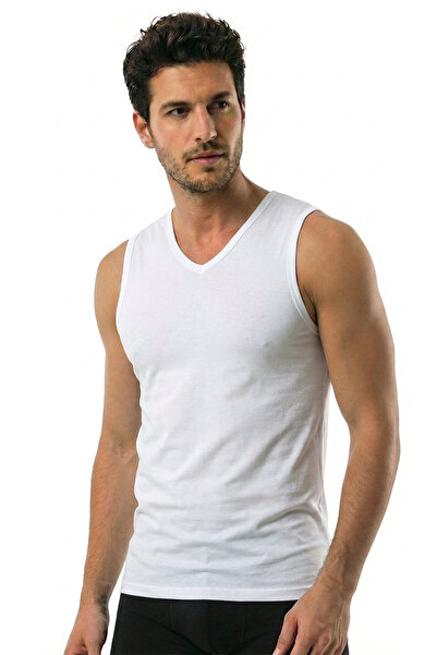 Öts Men's Tank Top V-Neck Zero Sleeve (96% Cotton - 4% Elastane)