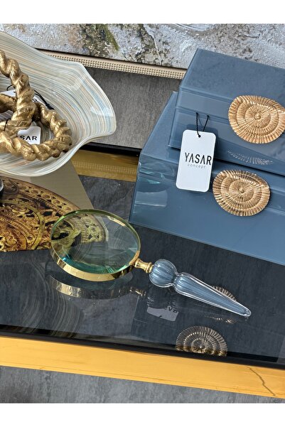 YASAR CONCEPT Lupă de sticlă Luncentra Gri 10x24 Cm