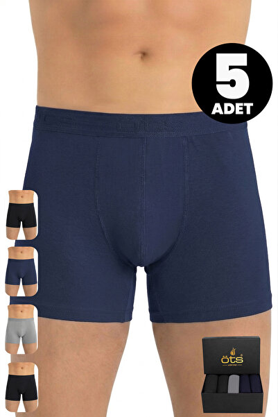 Öts Premium Ανδρικά Μπόξερ Modal 5 τεμαχίων - Με Κουτί Δώρου, Υπεραπαλό Μαλακ...