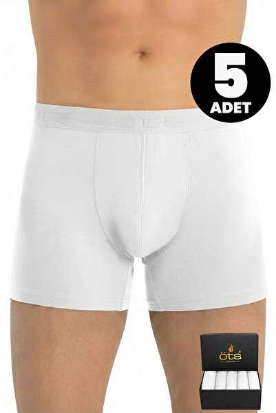 Öts بوكسر رجالي فاخر من 5 قطع - في علبة هدايا، قماش مودال فائق النعومة، تصميم...