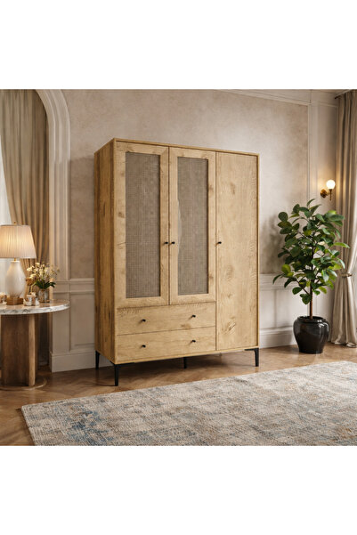 VENATTO Trio 3 Kapılı Dolap (%100MDF)