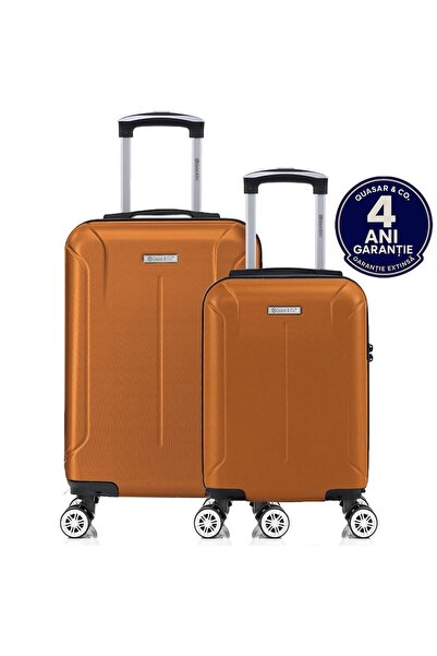 Quasar & Co. Set of 2 trolleys, 40x30x20cm removable wheels/55x36x20cm, hand ...