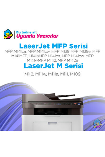HP W1500A (150A) Çipli Muadil Toner - LaserJet M111cw (1Y7D2A) Uyumlu