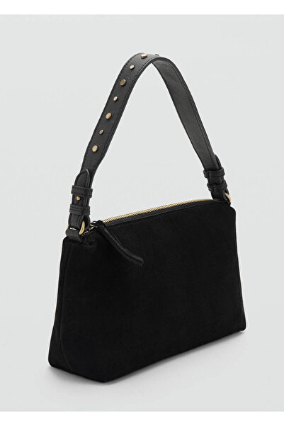 Mango Teen Zımbalı deri çanta