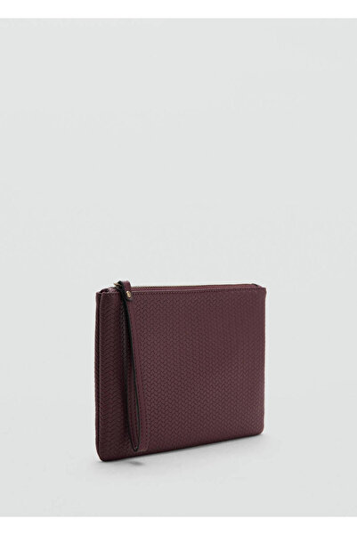 Mango Teen Örgü desenli görünümlü clutch çanta