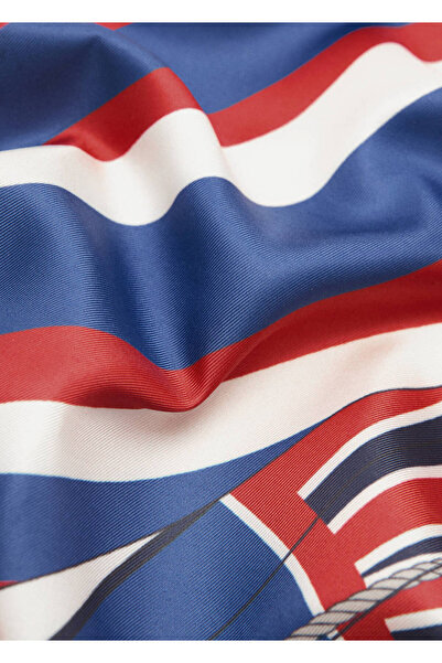 MANGO Woman Tekne desenli fular