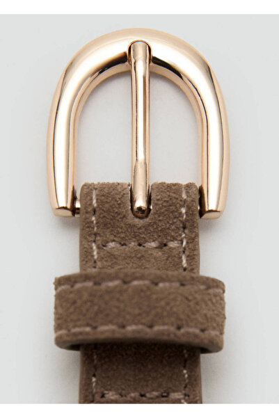 MANGO Woman Süet deri kemer