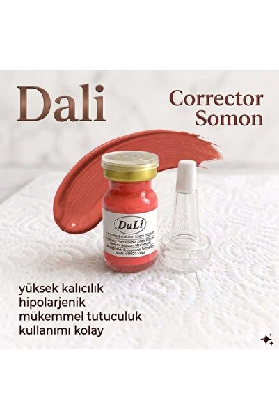 Dali Kalıcı Makyaj Boyası Corrector Somon – PMU Uyumlu Profesyonel Pigment 10 gr
