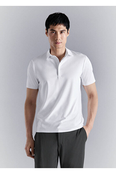 MANGO Man Coolmax ® comfort stretch polo yaka tişört