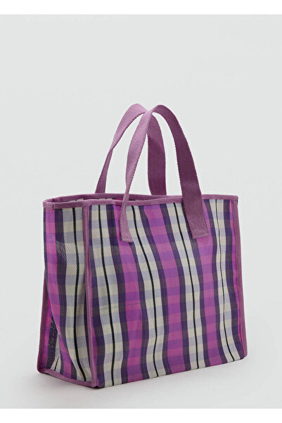 Mango Teen Desenli tote çanta