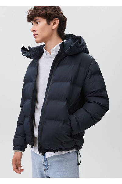 Mango Teen Kapüşonlu kapitone anorak