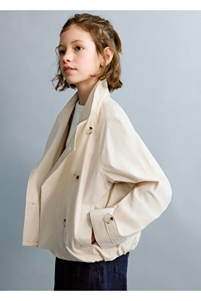 MANGO Kids Çift düğmeli trençkot