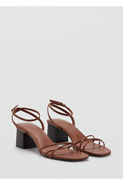 MANGO Woman Bantlı topuklu sandalet