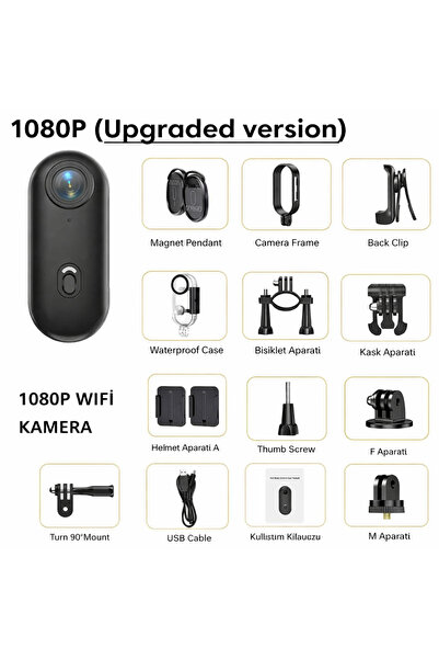 BLUE İNTER 1080p Hd Dijital Suya Dayanıklı Aksiyon Kamera Beyaz- Yeni Nesil S...